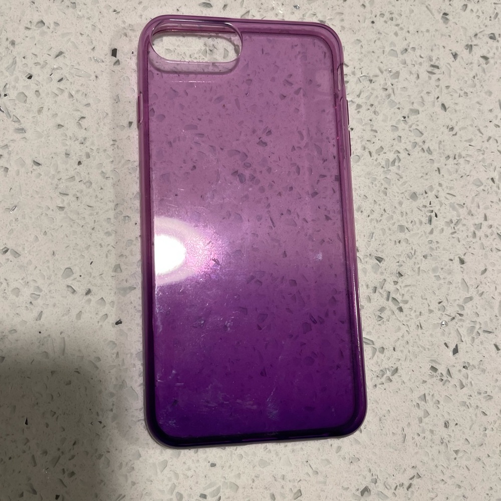 Ombré purple 7Plus iPhone case
